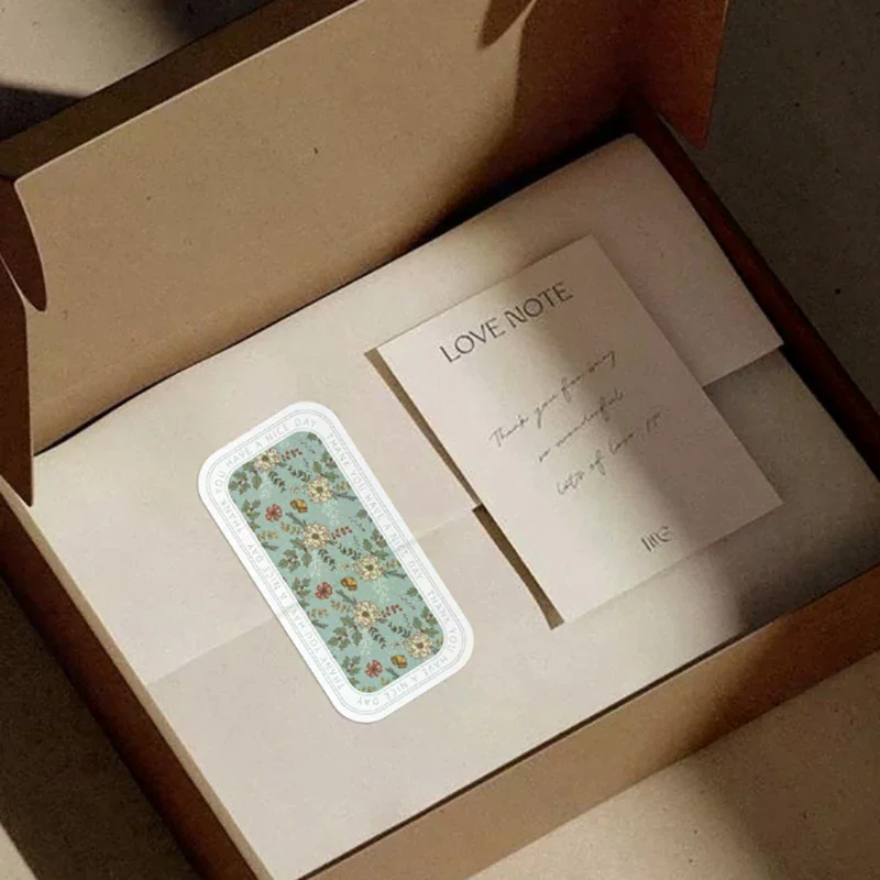Paquete de 100 Etiquetas Adhesivas Decorativas para Cajas de Regalo de Pequeñas Empresas, con la Frase 'Es un Placer Verlos También', Etiquetas de Agradecimiento