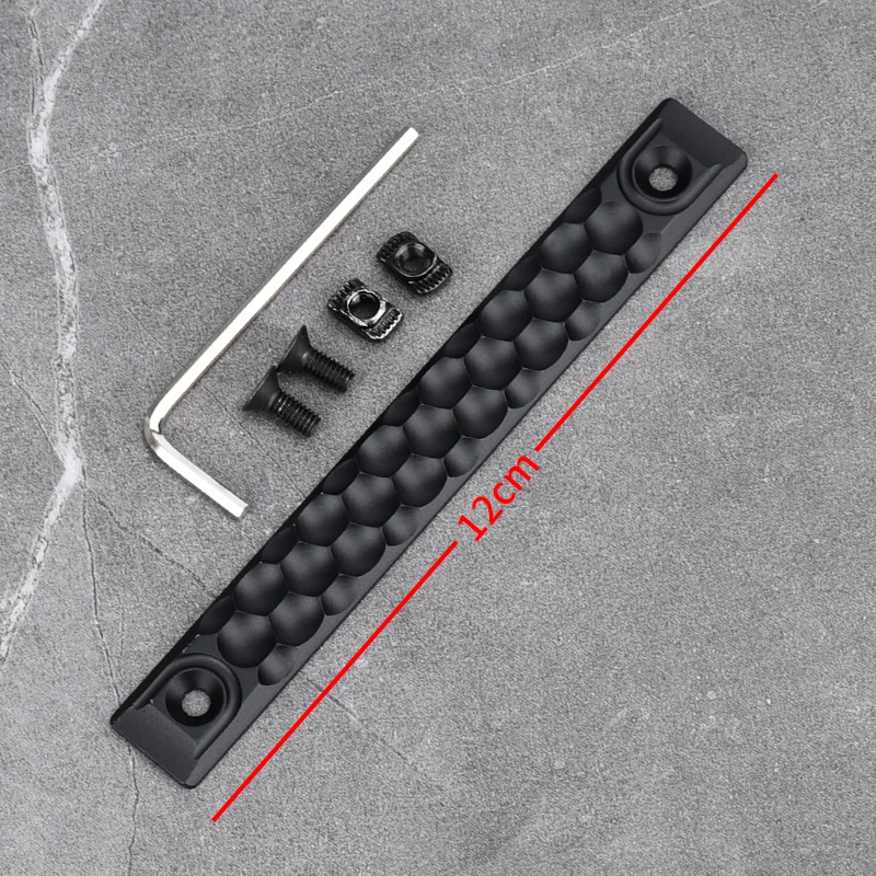 Tactische Aluminium CNC Rail Cover 8/12 CM MLOK KEYMOD voor AR15 HK416 M4 M16 AK47 Voorbuis Anti-Slip Bescherming Picatinny Rail