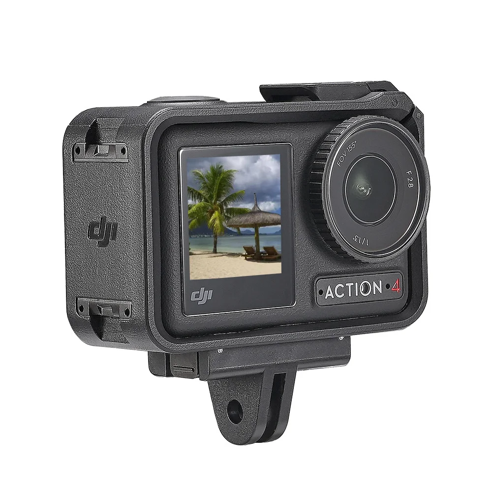 Voor DJI Action 3 4 Magnetische Twee Klauw Adapter 1/4 Draad Universele Poort Voor DJI Action 4 3 camera Accessoires