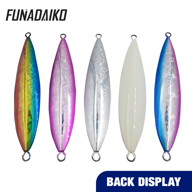 FUNADAIKO 250g 350g 500g Fishing Luminous Metal Jig Luminous Lures Hard Slow Pitch Jigging Lure Tackle