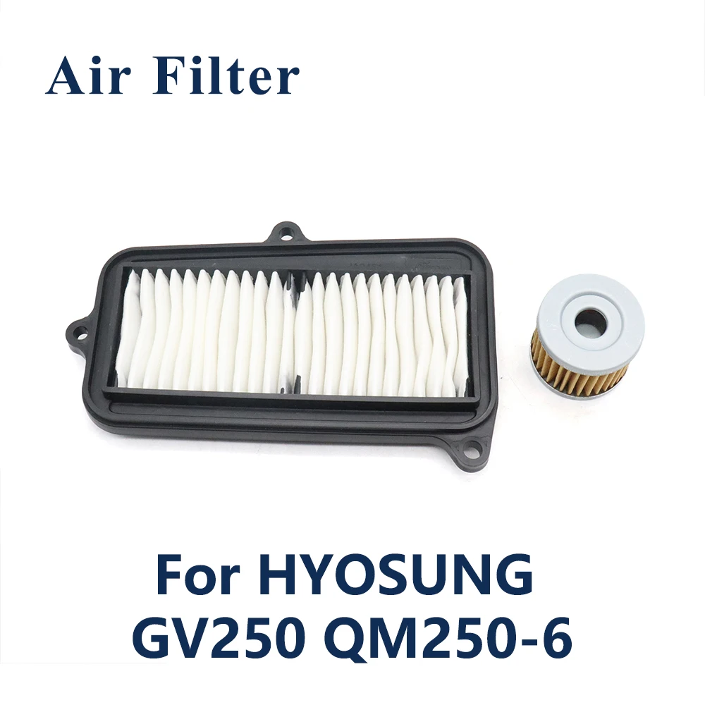 

Fit For HYOSUNG GV 250 GV250 QM250-6 QM250 Motorcycle Accessories Engine Air Filter Oil Filter Cleaner Air Intake Filter Element