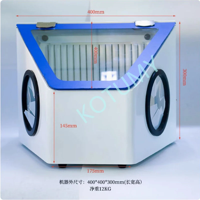 Dental Dust Box Large Space Sandblasting Machine Polishing and Vacuuming Cover  Sandblasting and Carving Operation Box