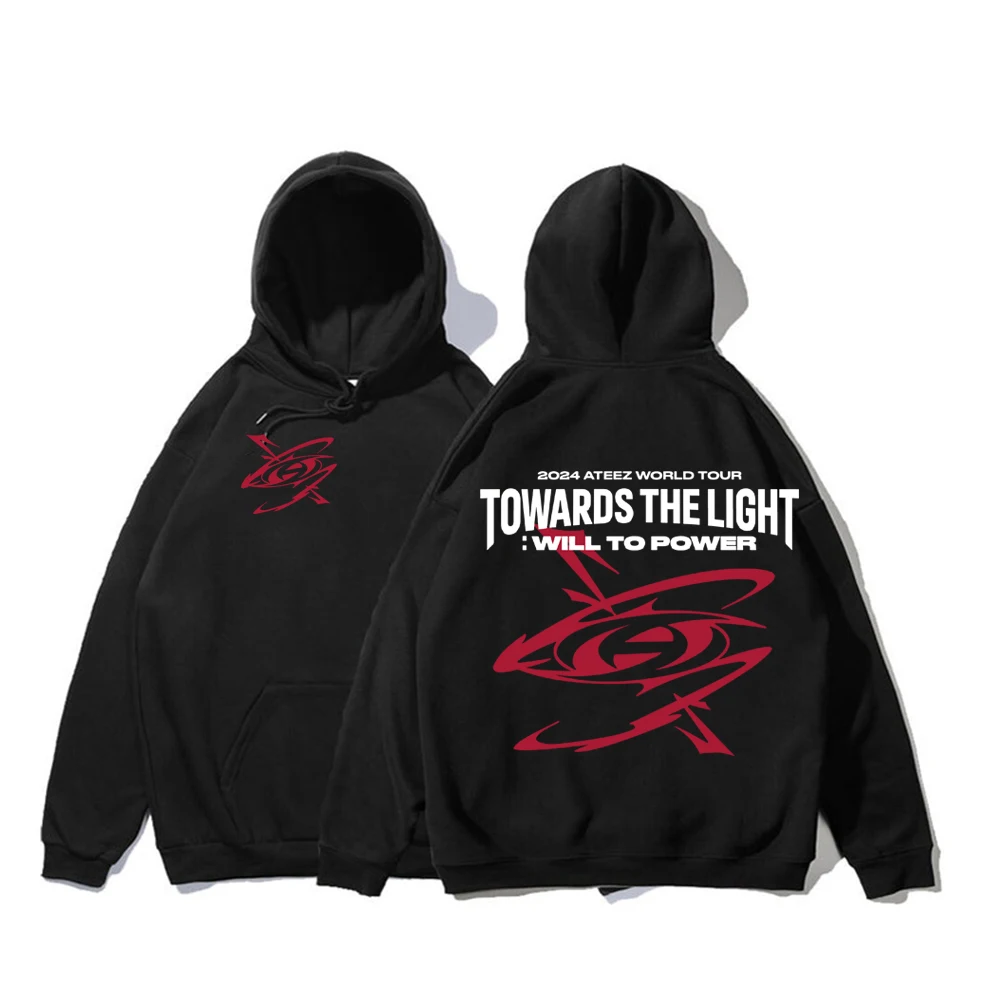 

2024 Kpop Ateez World Tour Hoodies Ateez Towards The Light: Will To Power Hoodie 8 Makes 1 Team Sweatshirt