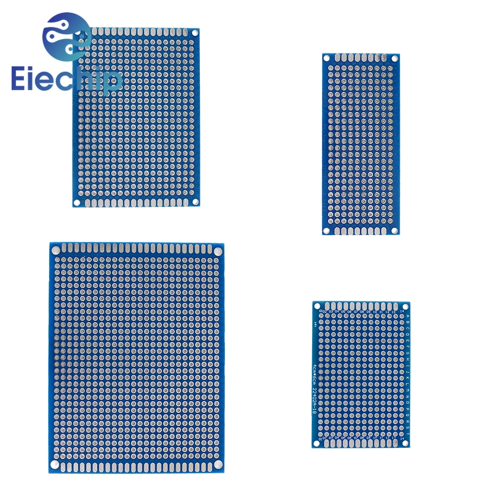 Imagem -06 - Double Sided Protótipo Pcb Board Kit Combinação de Tamanhos Múltiplos Circuitos Universais 3x7 cm 4x6 cm 5x7 cm 7x9cm 18 Pcs