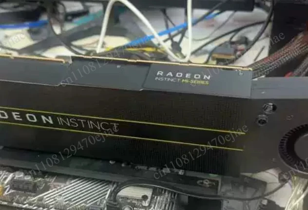 Used AMD Radeon Instinct MI50 16GB HBM2 GPU, Custom Blower Fan Cooling, PCIe 4.0 Graphics Card for Deep Learning AI & Mining