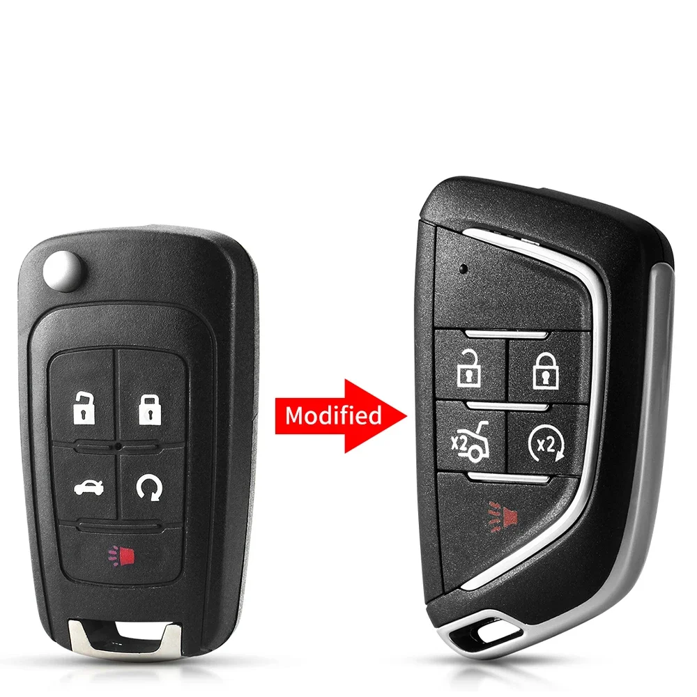 KEYYOU Neue Geändert Flip Remote Key Shell Fall 2/3/4/5 Tasten Für Chevrolet Cruze Epica Camaro Für Opel Vauxhall Für Buick