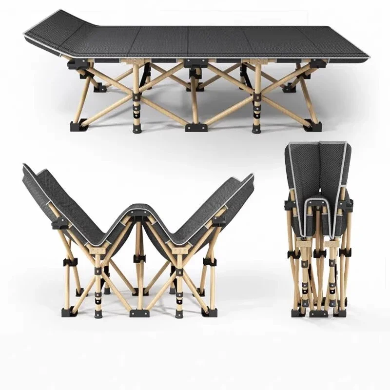 Folding bed single  office lunch break  workstation nap  household simple  outdoor marching small  escort