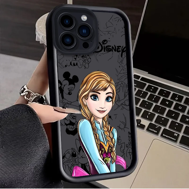 Disney Ariel Princesses جراب هاتف للصدمات ، غطاء سيليكون ، iPhone 16 ، 15 ، 14 ، 13 ، 12 ، 11 Pro Max ، XS ، X ، XR ، 8 ، 7 ، 6S ، 6 Plus ، SE ، من