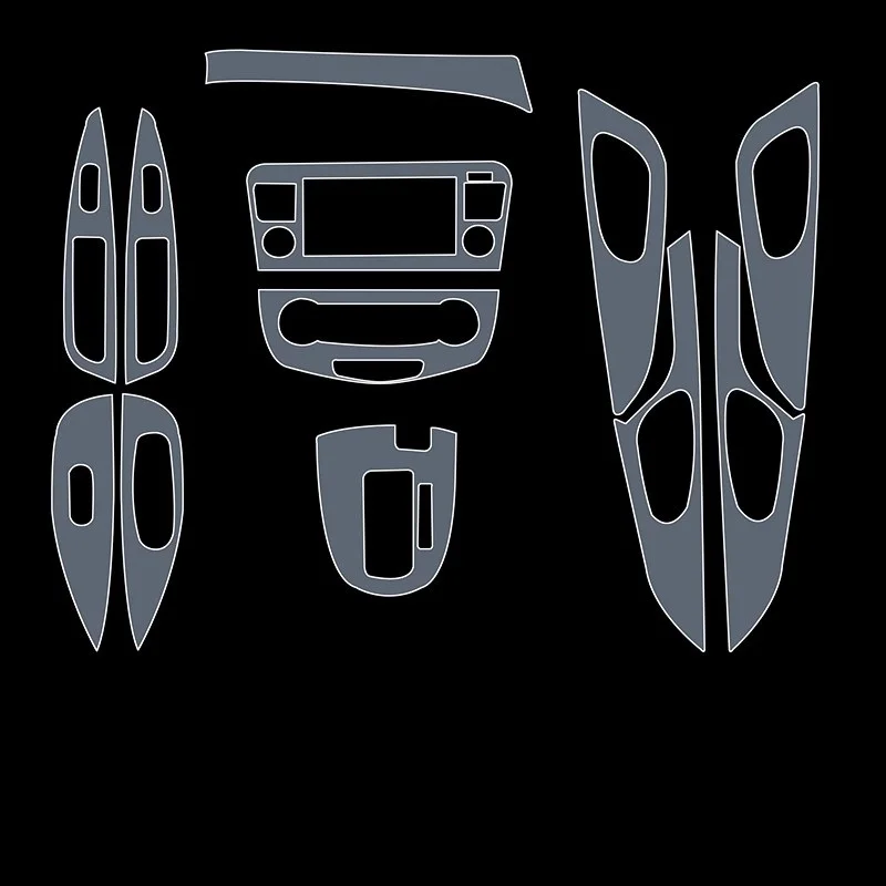 لنيسان قاشقاي 2017-2018 لوحة القيادة الوسائط المتعددة الملاحة شفافة المضادة للخدش طبقة حماية تعديل #2