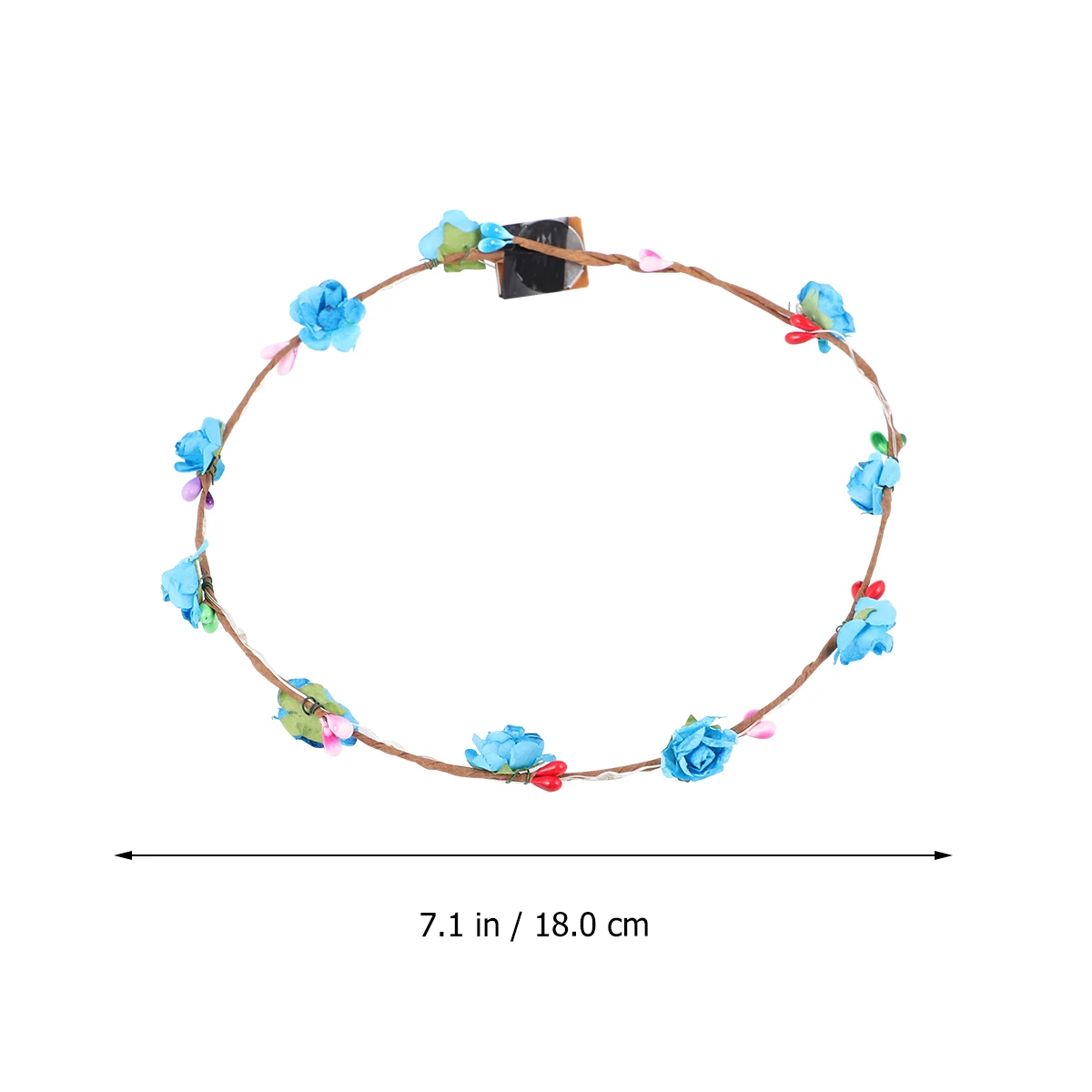 

9Pcs Light Up Flower Headband Party Wreath Headdress for Women Wedding Christmas Halloween Birthday
