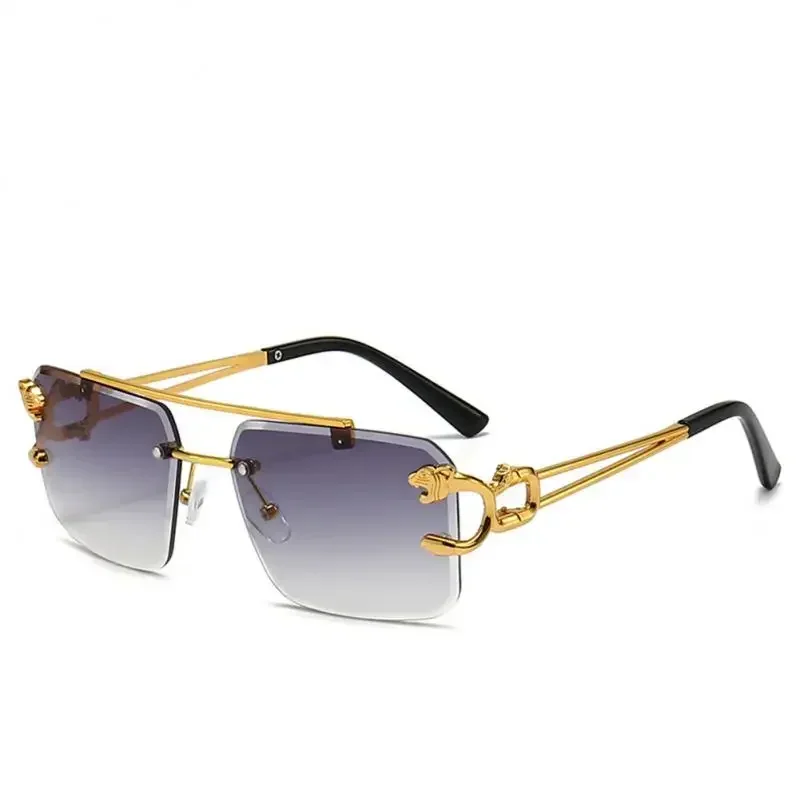 Occhiali da sole Vintage senza montatura per uomo occhiali da sole Steampunk Retro donna occhiali moda Punk sfumature retrò Gafas De Sol Sonnenbrill