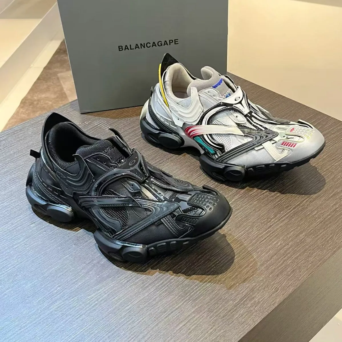 

Роскошные универсальные повседневные кроссовки с острым носком, дизайнерские мужские кроссовки, модная уличная обувь унисекс для подиума, разноцветные