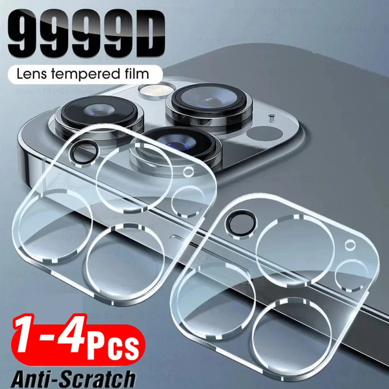 1-4pcs 16ProMax 3D Curved Camera Lens Tempered Glass Cover For iPhone 16 Pro Max 16Plus iPhone16Pro Max Camera Protector iphon16