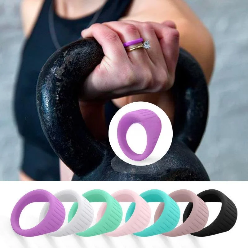 Silicone Ring Protector for Sports And Fitness Couples Stackable Arc Face Anti-scratch Ring Cover Universal Fashion Jewelry
