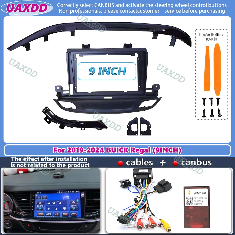 Mascherina Autoradio E Adattatore Canbus Per Buick Regal E Opel Insignia 2008-2013 – Telaio Plancia Per Sostituzione Radio