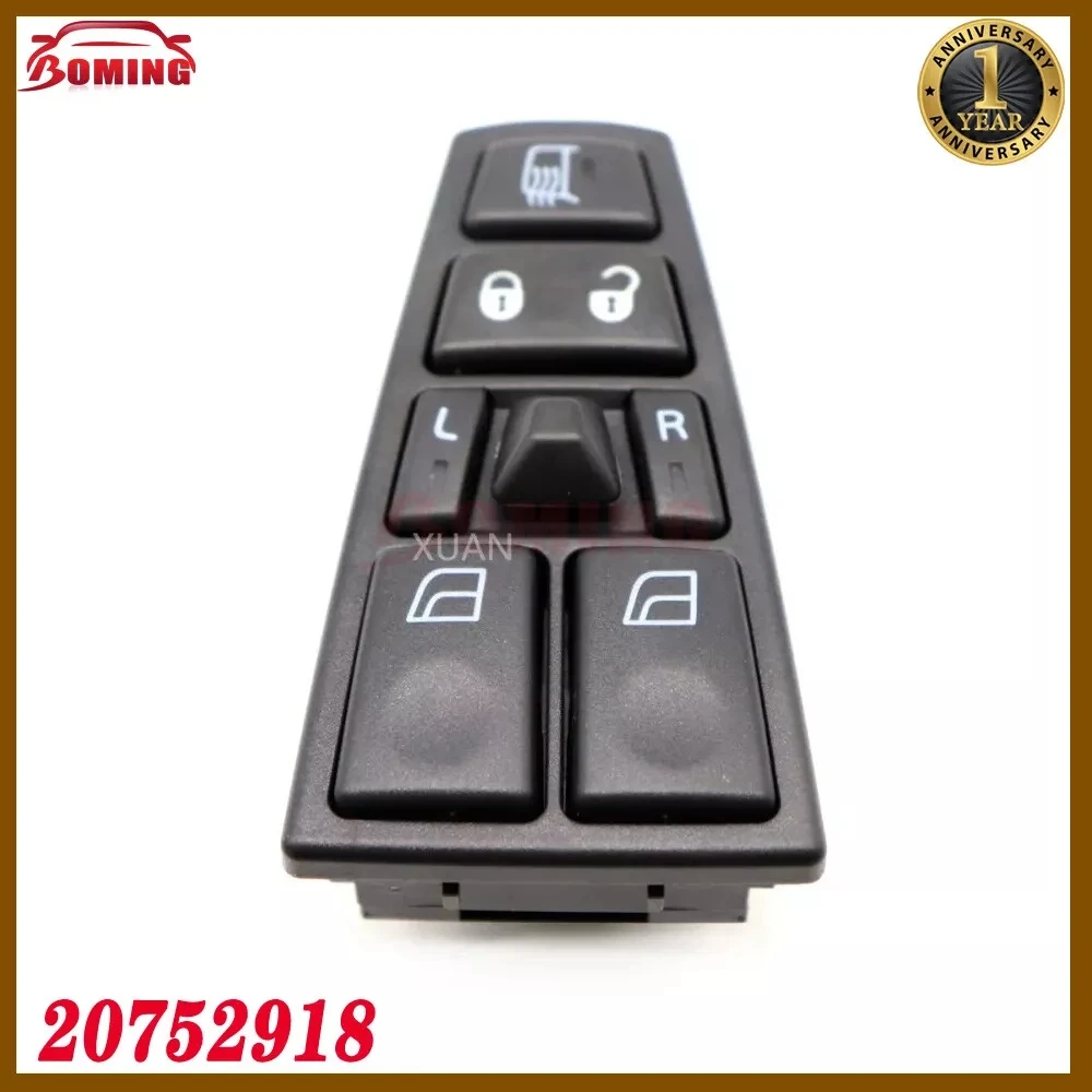 20752918 Car Front Left Driver Side Power Window Master Control Switch For Volvo Truck FM9 FM12 FH12 FH13 FH FM VN VNL VNM