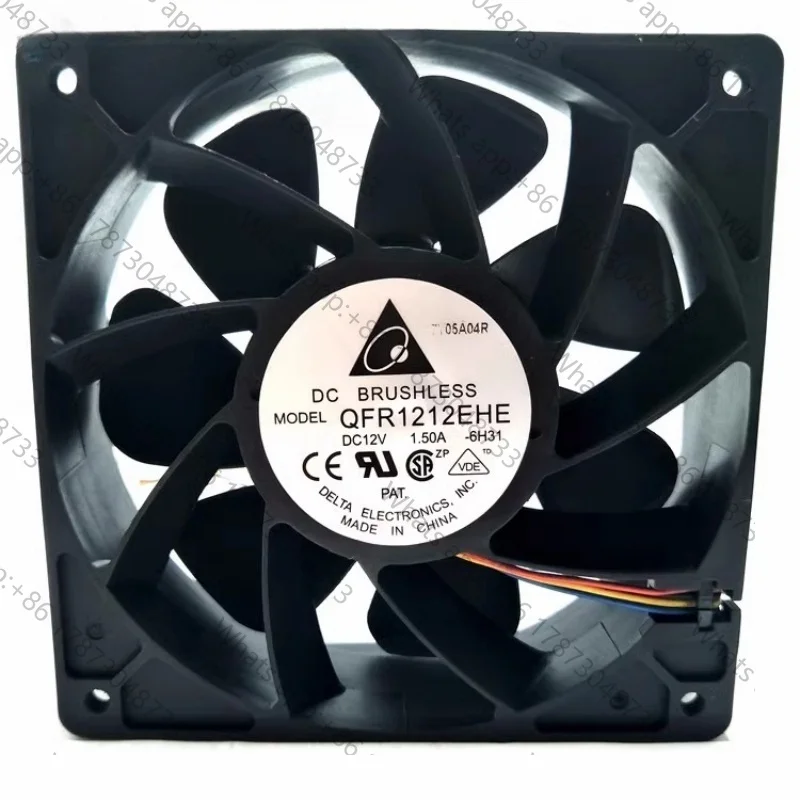 Tool PartsNew original QFR1212EHE 12cm 12038 12V 1.5A 120*38mm high wind violent fan 4-pin PWM fan