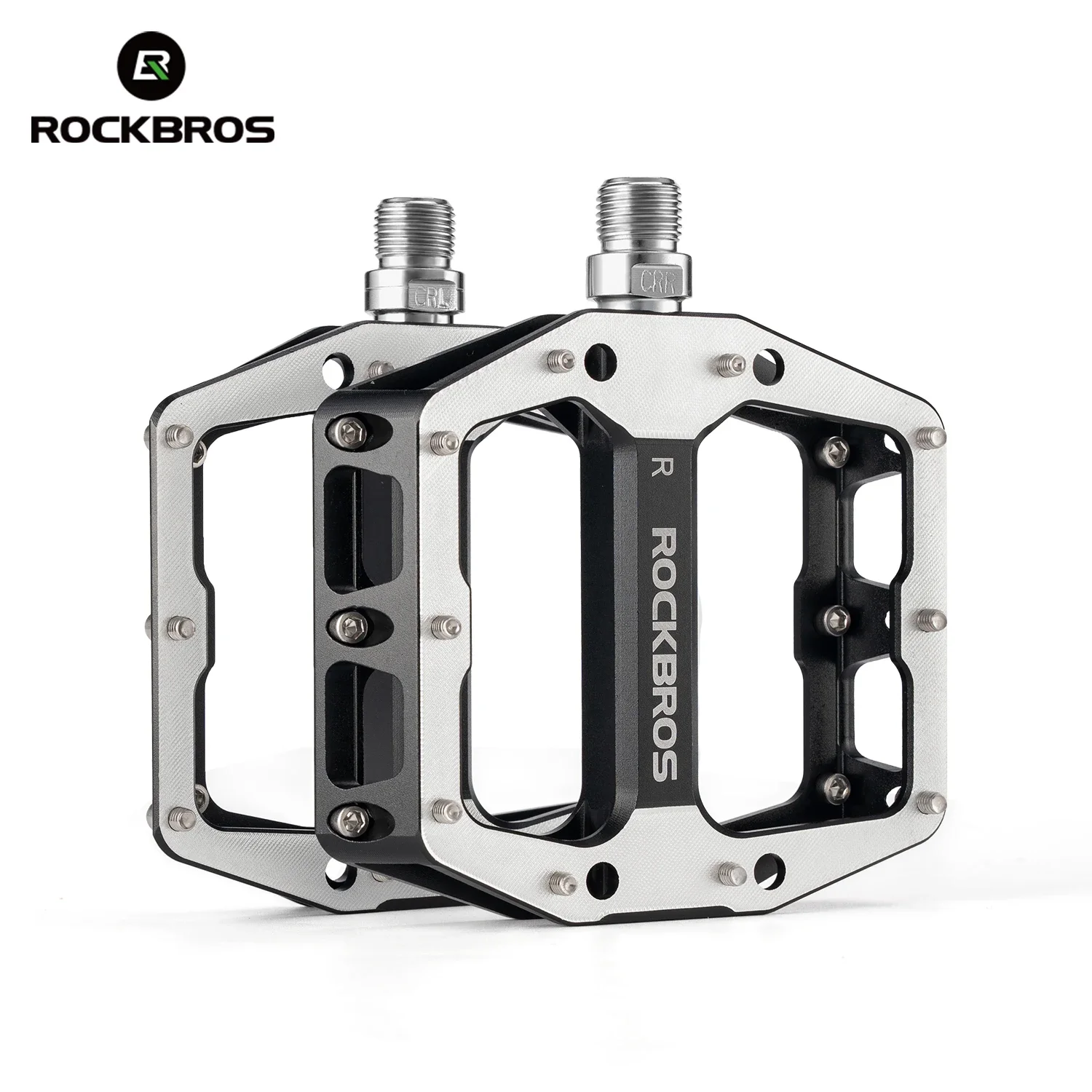

ROCKBROS Bike Pedals Aluminum Alloy Sealed Bearing Pedal Lightweight Mtb Road Bicycle Platform Pedals Non-Slip Dustproof Parts
