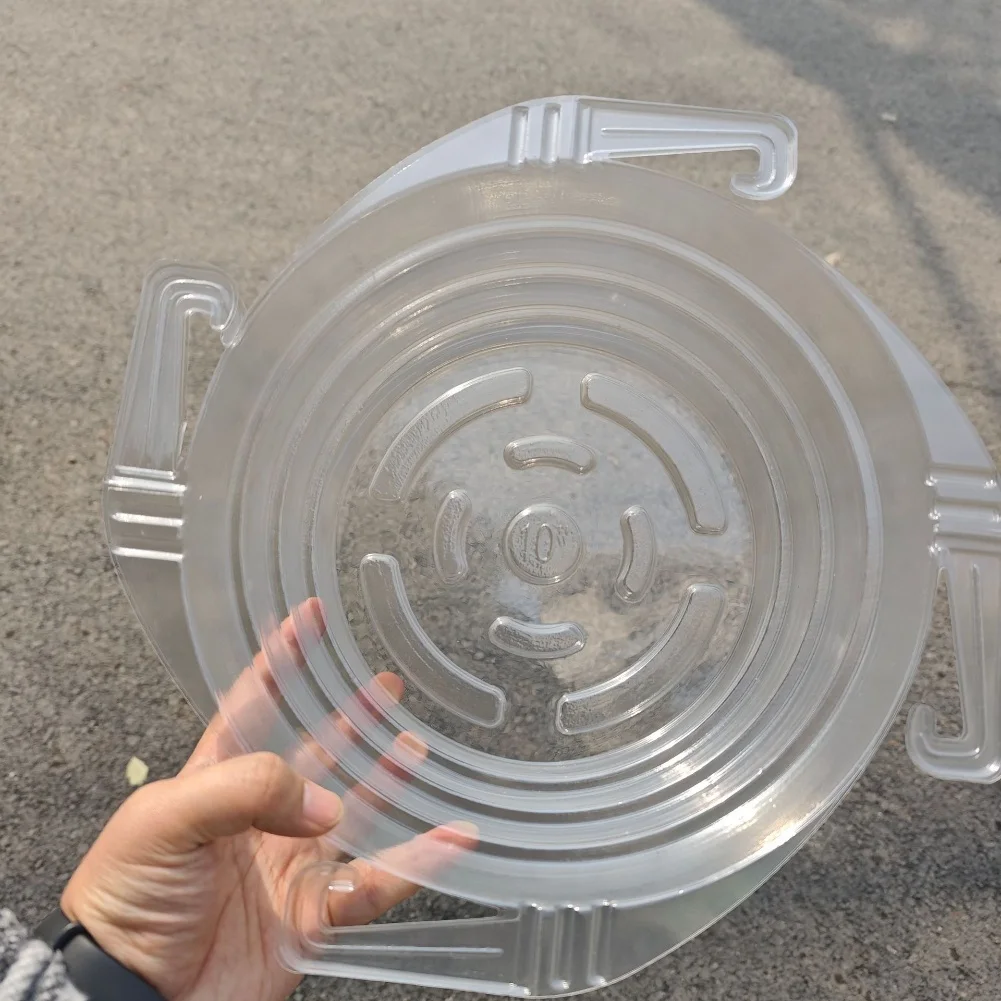 Plant Saucer Hanging Drip Tray Indoor Plant Display Shatter-resistant Plastic Textured Bottom Prevents Root Rot