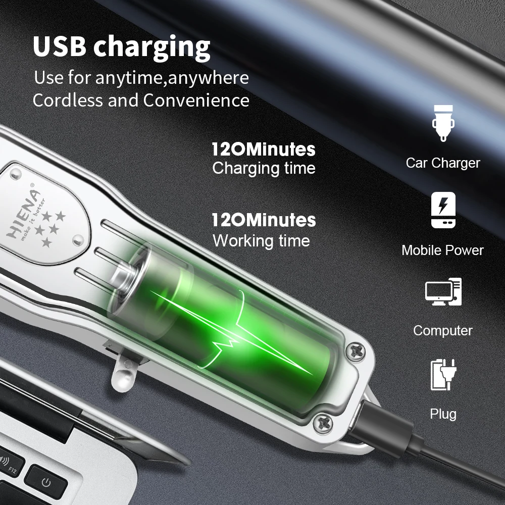 HYN-208 Hair cutting machine Retro style Oil head hair clipper men's hair clipper professional barber machines Hair trimmer home