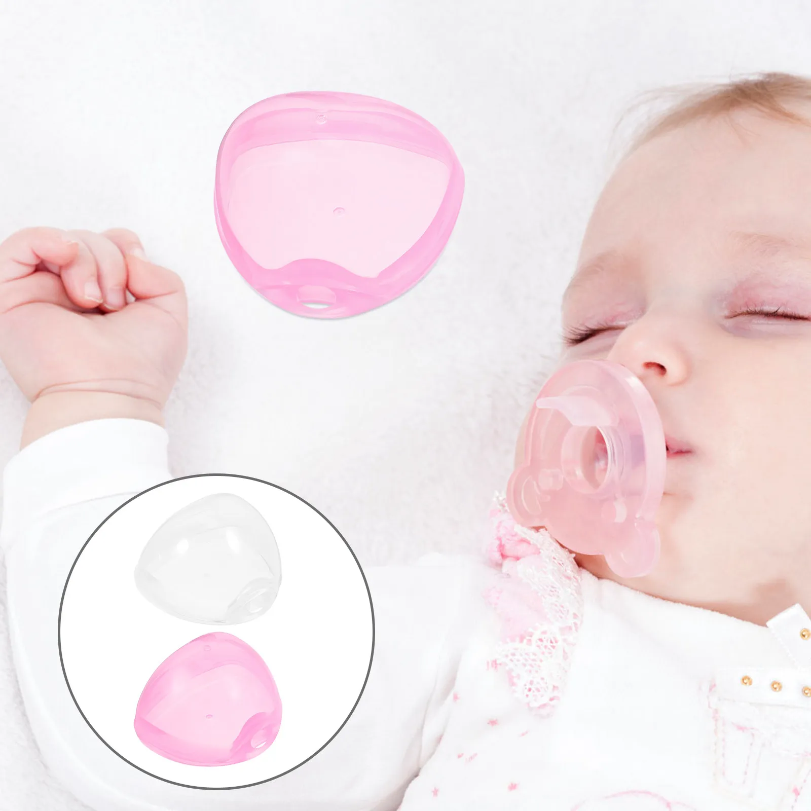

4Pcs Compact Pacifier Holder Baby Storage Case Portable Travel Pacifier Container Clean Holder Box for Outdoors