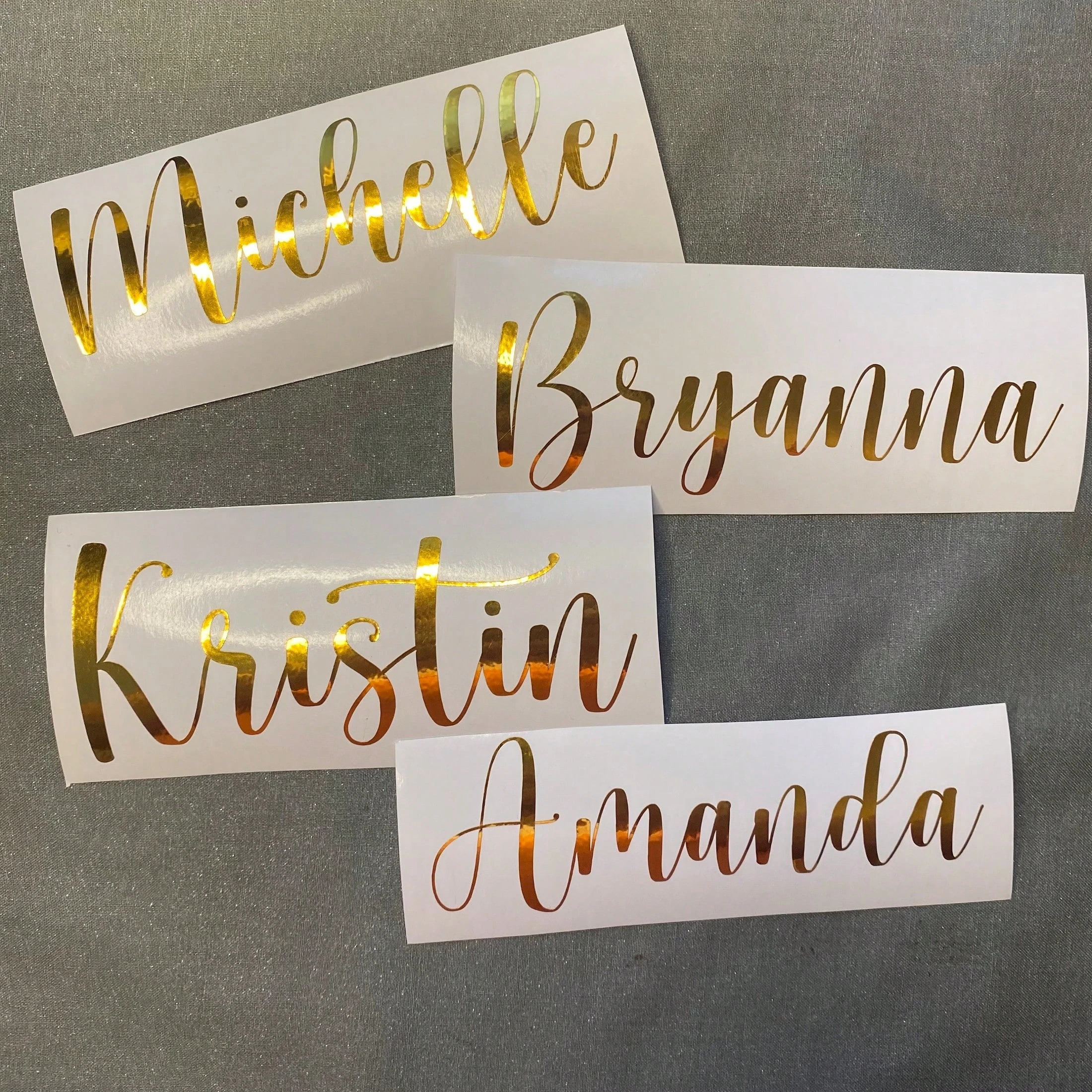 1/3/5pc Personalized Custom Name Tag Stickers, 3-6 Inch Labels, Name Decal, Personalized, Unique Ideal Gifts For Her Friends image 4