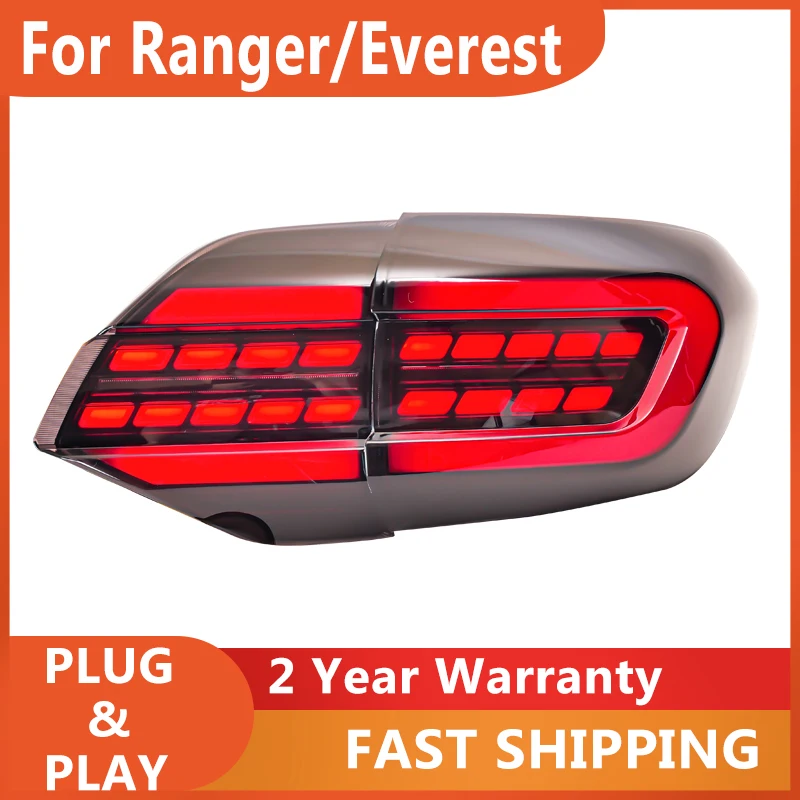 

Задние фонари для Ford Ranger Everest 2012-2014, задний фонарь DRL, противотуманный тормоз, указатель поворота, задний фонарь