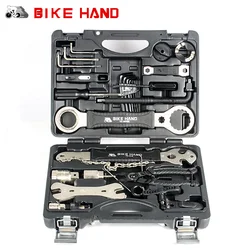 BIKE HAND Bicycle Repair Tool 18 in 1 mountain bike Professional Tool Kit Repair Spoke Wrench Freewheel Pedal Wrench