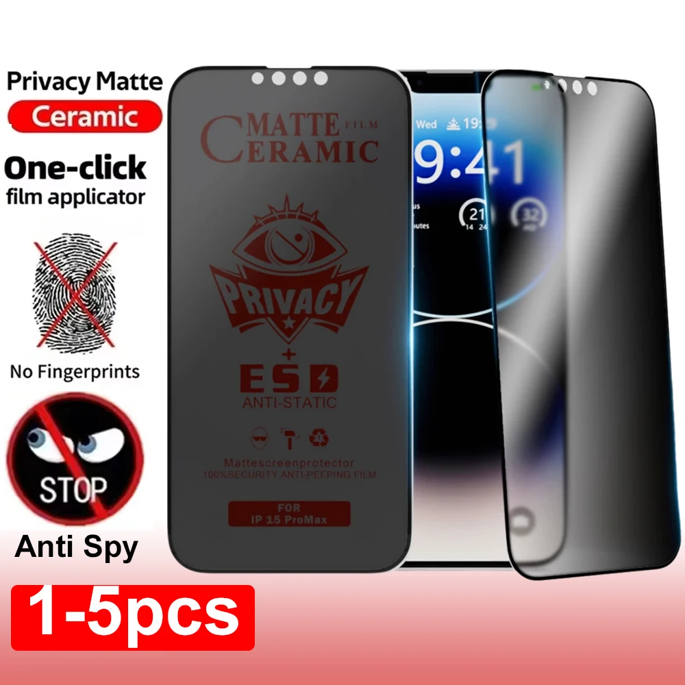 1-5 قطعة السيراميك الخصوصية حامي الشاشة لسامسونج A56 5G A55 A54 A35 A34 A72 A71 A73 A30 A31 A32 A33 A50 A51 A52 مكافحة التجسس فيلم