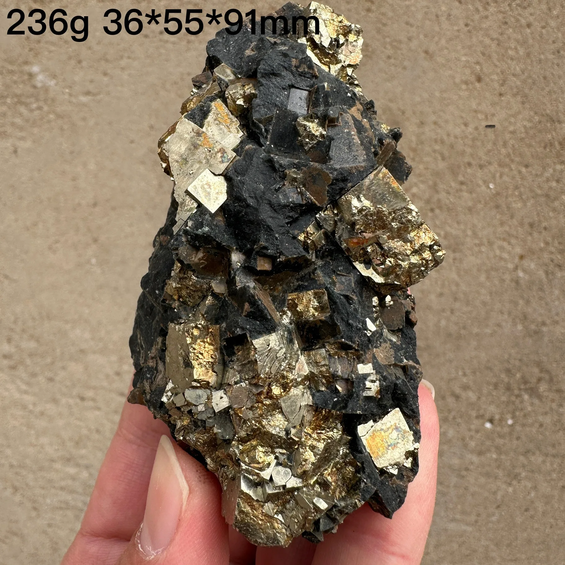 Natural Inner Mongolia Pyrite Mineral Raw Teaching Specimen Collection Healing Stone Home Decor