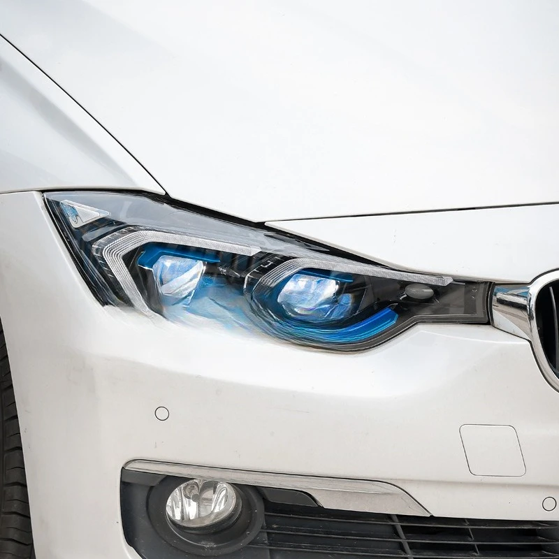 

Пара подходит для 13-18 BMW 3 серии F30, фара в сборе, модифицированная новая светодиодная дневная ходовая фара, рулевая линза, фара