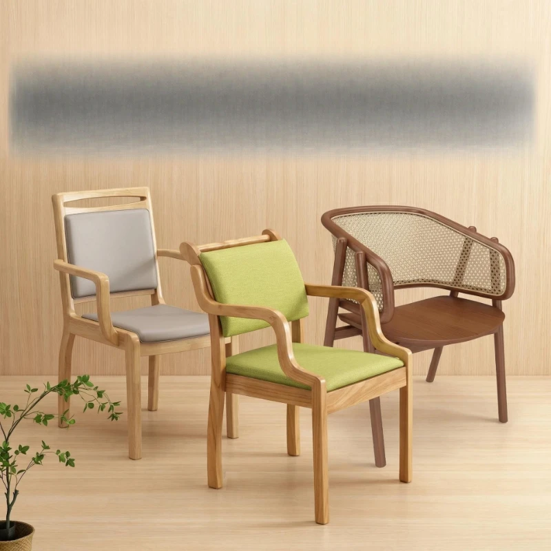 Senior-friendly chair Nursing home Medical care center Solid wood furniture Dining table and chairs The elderly apartment