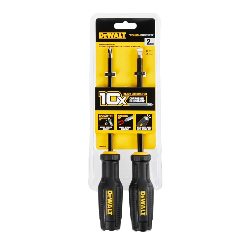 DEWALT DWHT65100 Toughseries Demolition Screwdriving Set 2 PC Industrial Grade Hand Tools