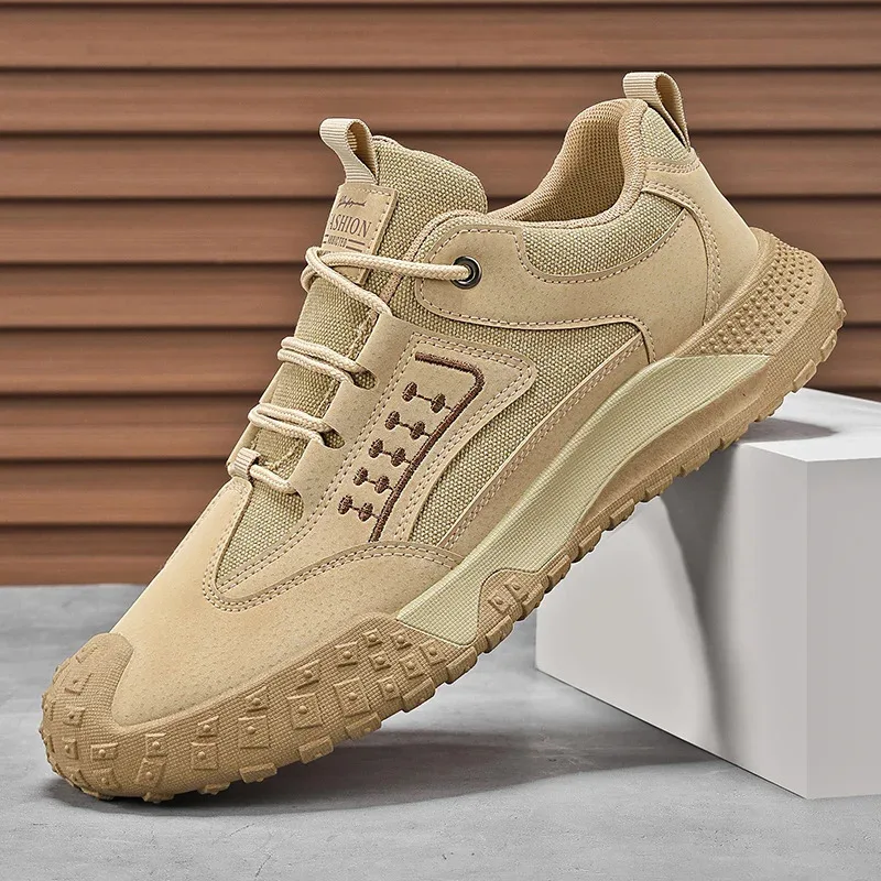 

Casual sneakers breathable casual shoes sports non-slip lightweight breathable men's thick sole loafers work shoes for men