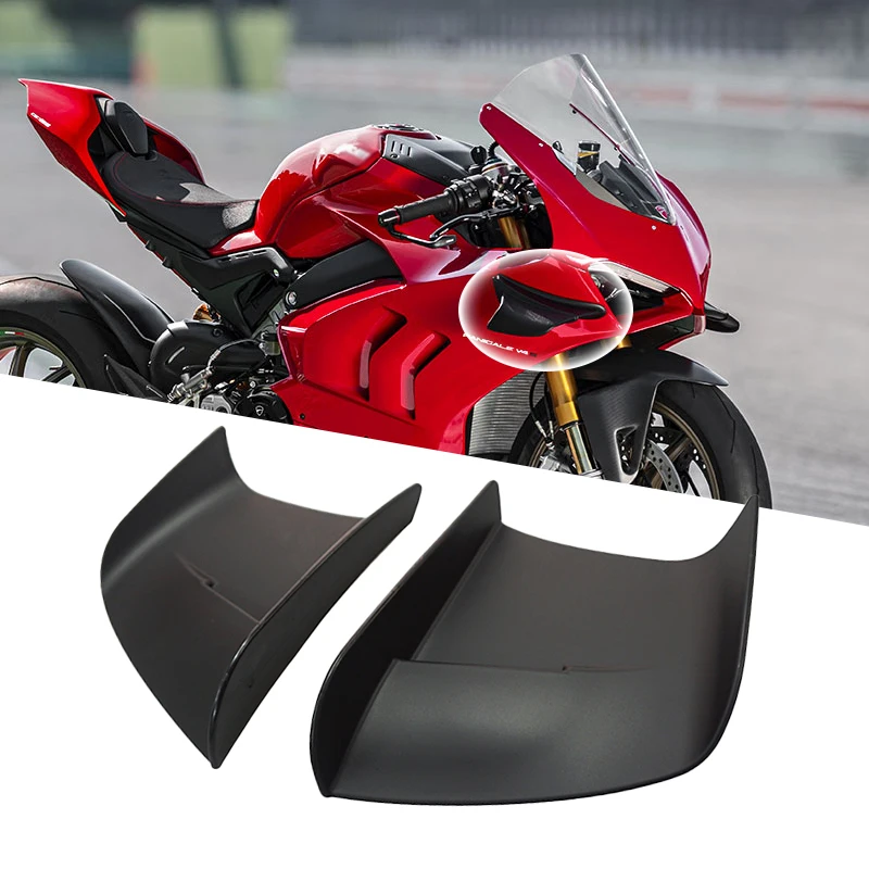 Motorrad Winglet Aerodynamische Flügel Kit Spoiler Für Ducati 899 959 1198 1198 S 1199 1299 Panigale V4 V4S V4R V2 Supersport S