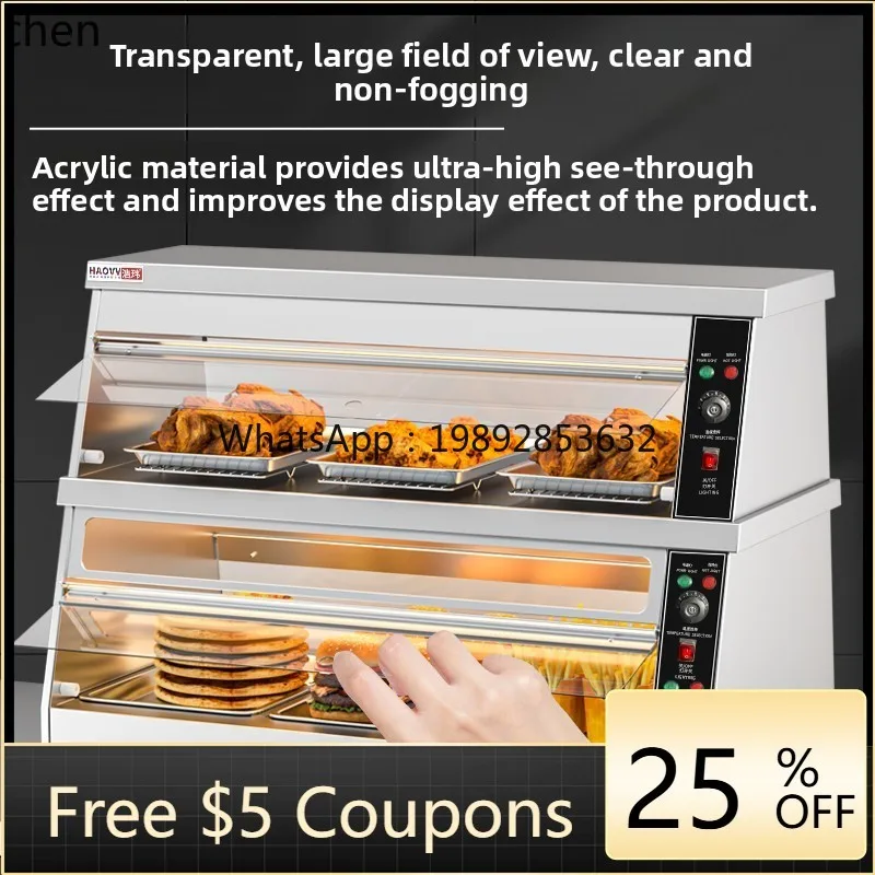 

ZS жареная курица, бургер, изоляционный шкаф, постоянная температура, нагрев, бургер, магазин, оборудование, витрина для жареной еды, картофеля фри