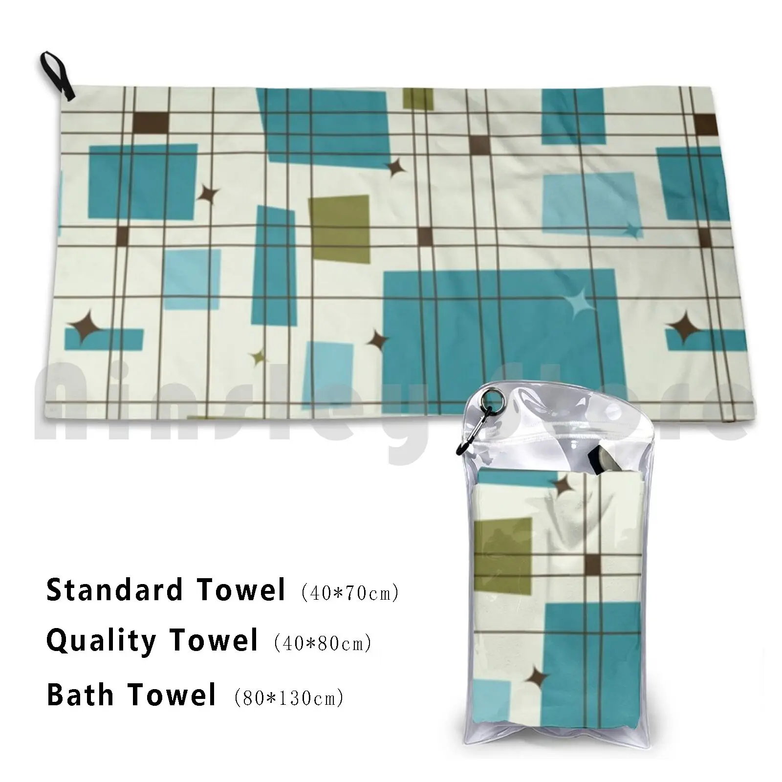 Mid Century Modern Bath Towel Beach Cushion Lokki White Scandinavian Scandi Sweden Swedish Norway Norwegian