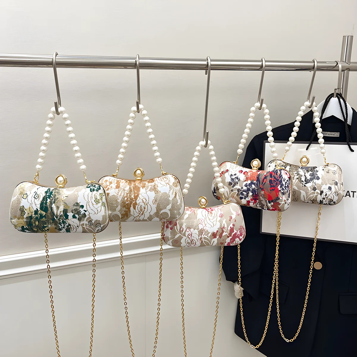 

Womens Vintage Floral Embroidery Clutch Evening Handbag Shoulder Bags Purse for Wedding Party Prom cheongsam bag Chinese style