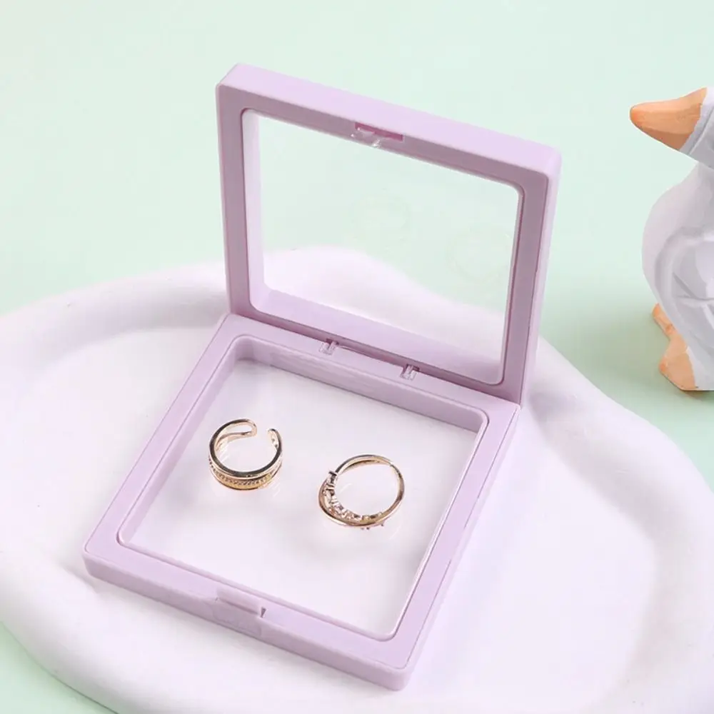 Ring Earring PE Film Elastic Box Necklace Pendant Bracelet Dustproof Transparent Storage Box Display Box Jewelry Display Box