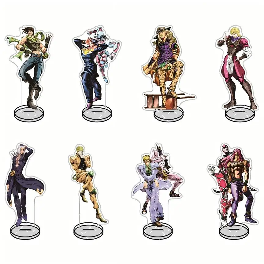 Figura Coleccionable de Acrílico de 15 cm de JoJo's Bizarre Adventure - Joseph/Dio Brando, Decoración de Escritorio, Llavero de Regalo