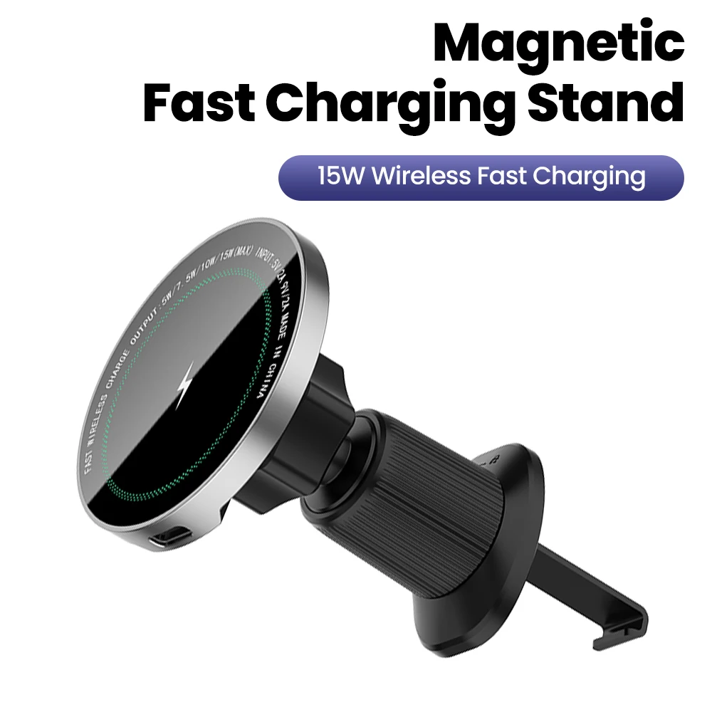 15W Car Magnetic Wireless Holder Fast Wirless Charging Stand For iPhone 17 16 15 Pro Max Samsung Phone Car Charger Holder Stand