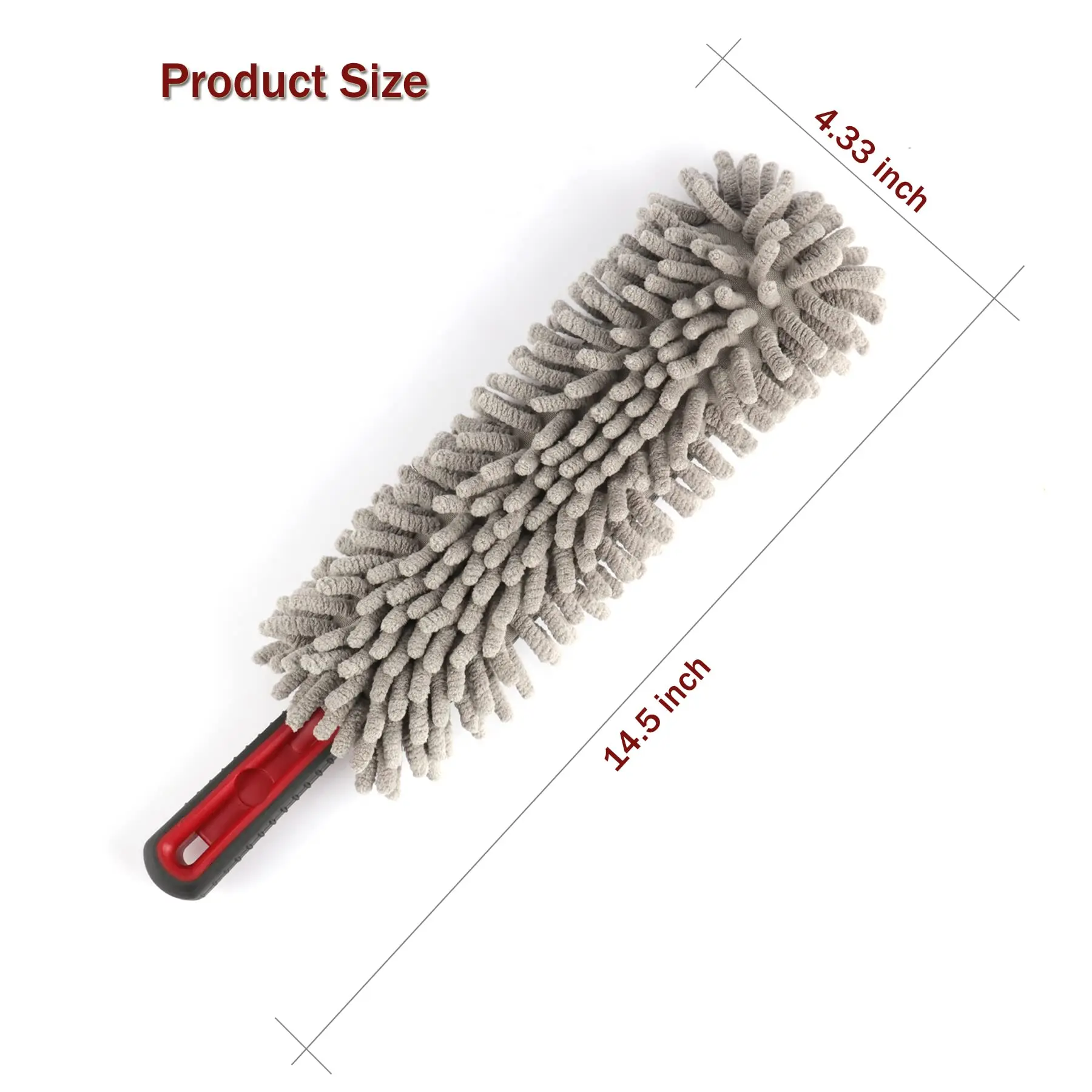 Microfibra Mini Car Duster Brush, Escova do painel para carro e limpeza doméstica, Acessórios exteriores interiores, Caminhão SUV e motocicleta