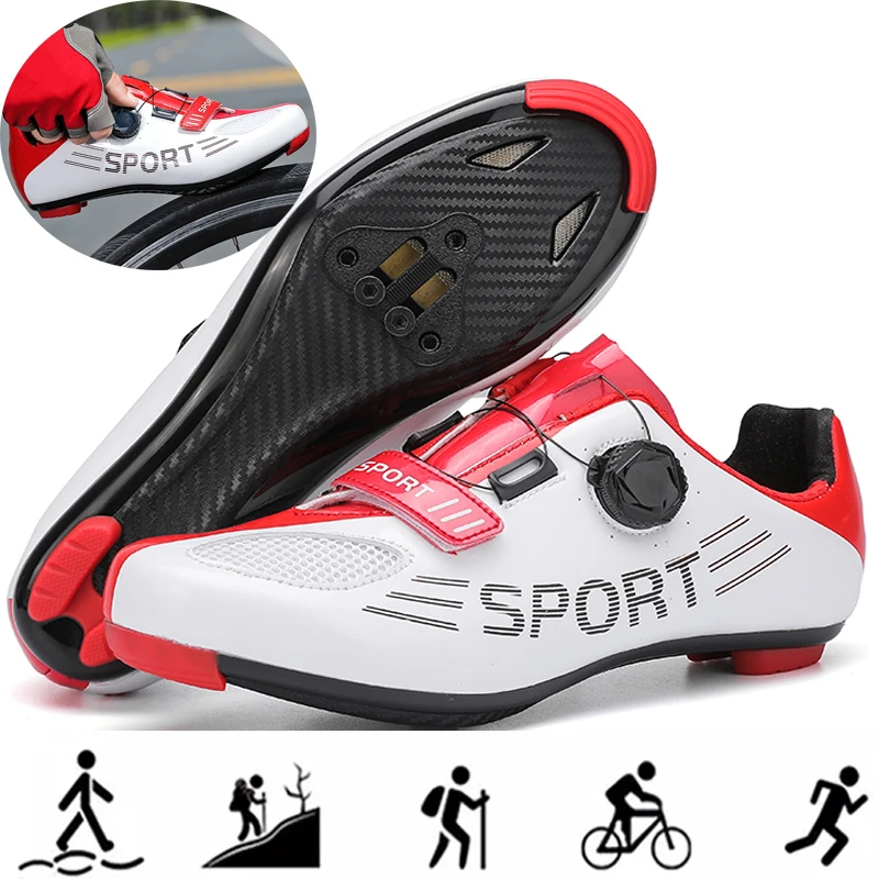 New men's and women's cycling shoes, Outdoor sports shoes, Couple's anti slip mountain road cycling shoes