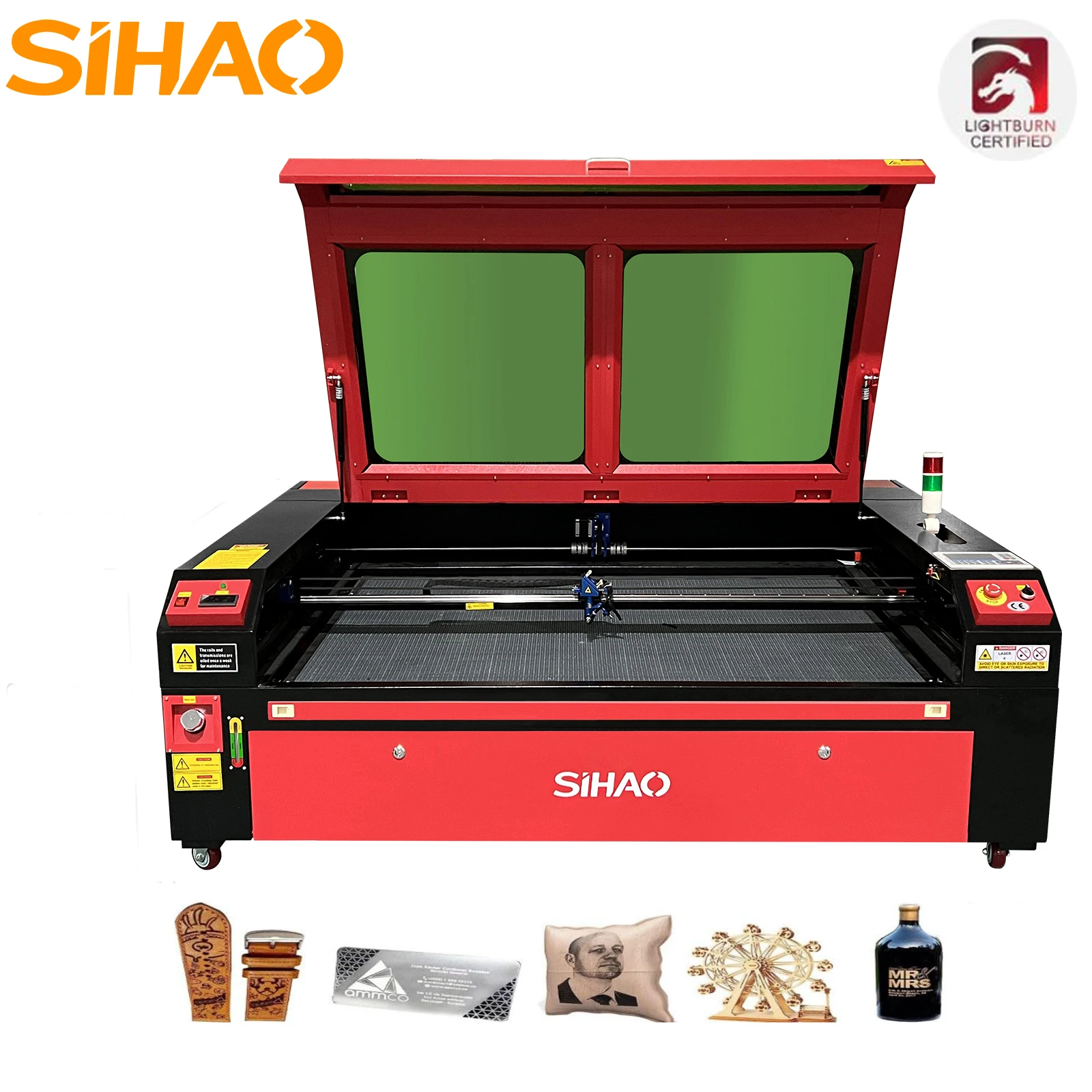 CO2 Laser Engraver 50/60/80/100/130W RUIDA Lightburn Laser Engraving Machine Fabric Wood Digital Engraving Carving Print