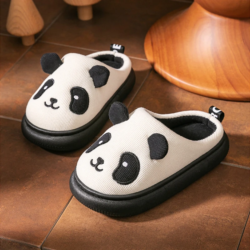 

Тапочки с милыми животными для женщин/мужчин, уютные домашние тапочки с рисунком панды/собаки/овец, нескользящая мягкая домашняя обувь
