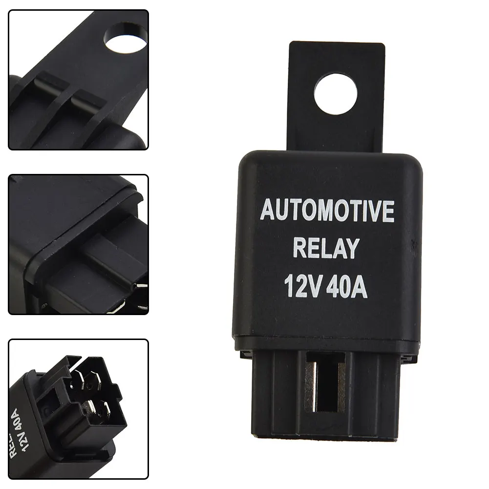 12V Car Relay Automotive Van Boat Bike 4Pin SPST Alarm Relay For Remote Starts Auto Replacement Parts
