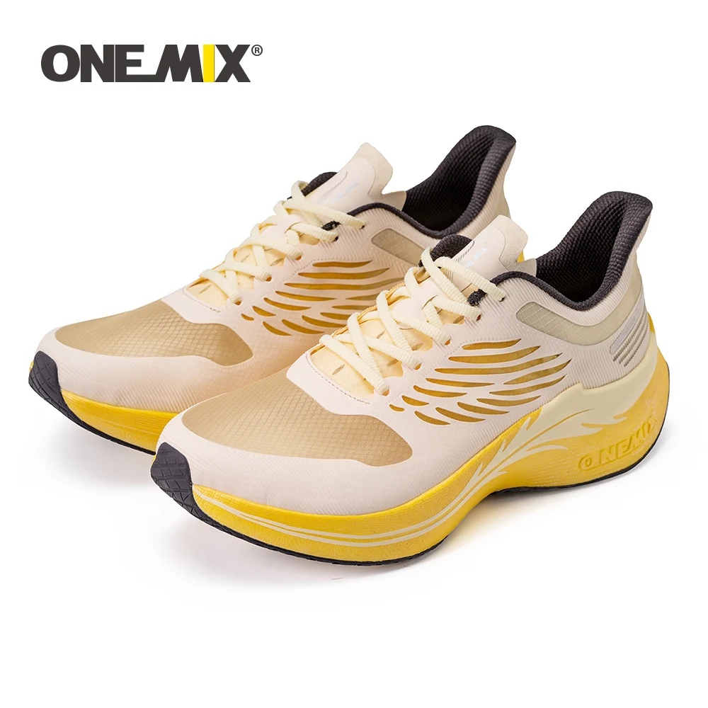 Onemix mulheres corrida tênis de corrida apoio malha respirável mais esporte sapatos caminhada para ao ar livre estável almofada maratona