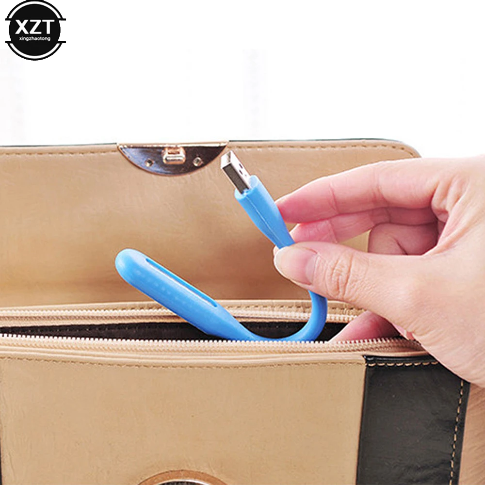 Recarregável Mini Portátil USB LED Light, Bendable Bedside Lamp, Decoração Notebook, Treasure Table, Painço, Nightlight