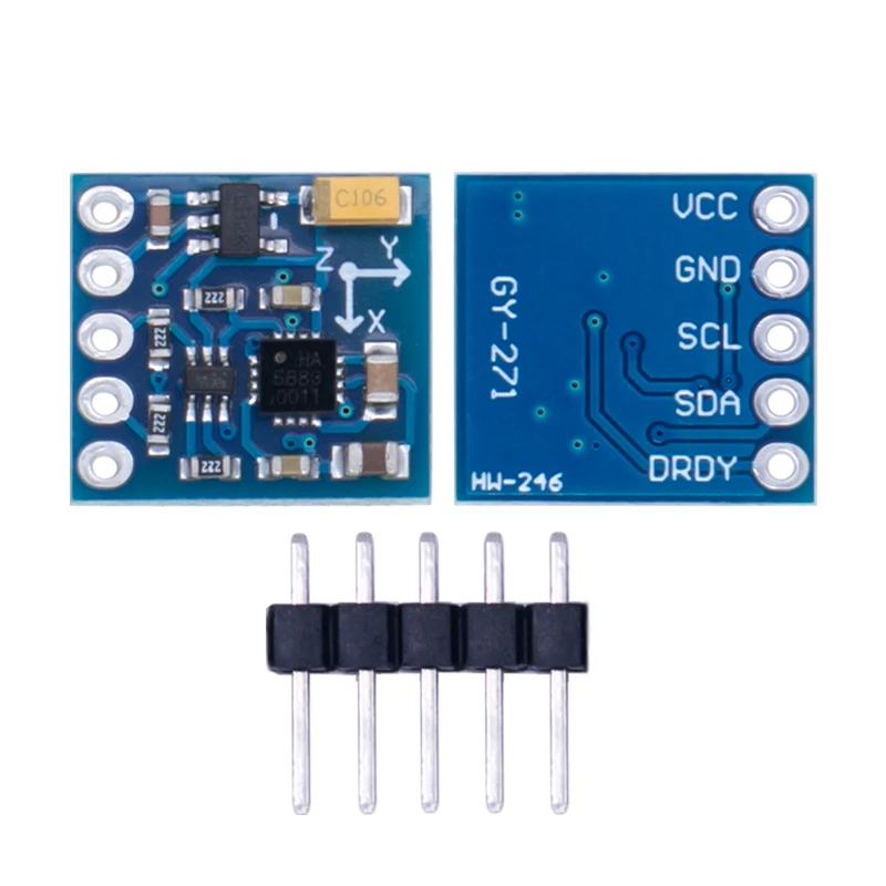 WAVGAT GY-271 HMC5883L 3V-5V Three 3 Triple Axis Magnetic Field Compass Magnetometer Sensor Module For Arduino IIC Board