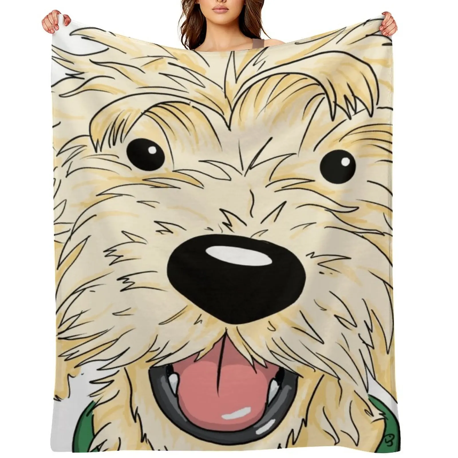 

the friendly Golden Doodle Throw Blanket Cute Plaid For Baby Plaid on the sofa Giant Sofa Blankets